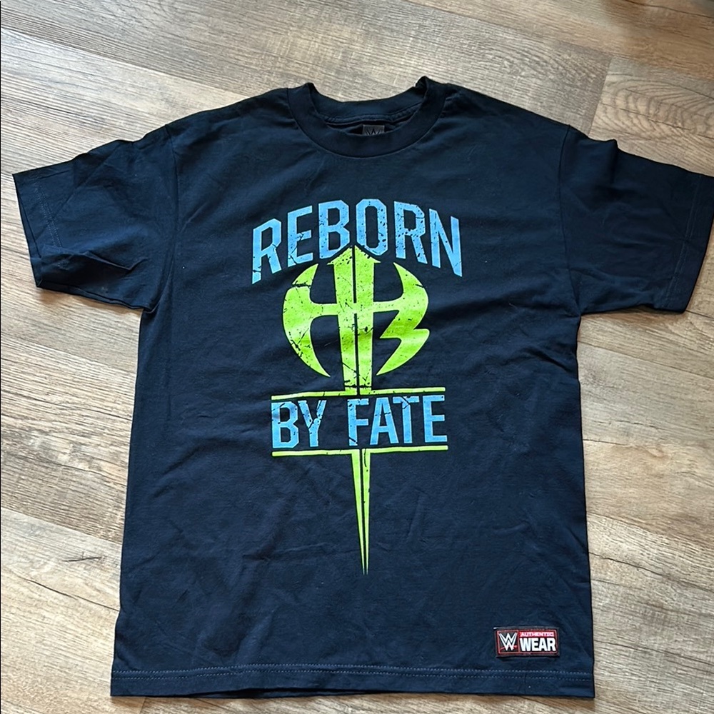 WWE Reborn By Fate Black Graphic Tee